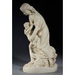 A Copeland Parian ware figure of Early Struggles, after the sculpture by Louis Auguste Malempre,