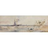 Thomas Sidney (fl early- Beachy Head, pencil, watercolour heightened with bodycolour, signed and