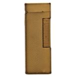 A Dunhill gold plated Rollagas lighter, boxed Wear to plating and minor knocks and scratches