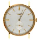 A Longines 9ct gold gentleman's wristwatch, No 10997007, 32mm, London 1960 Running when wound, hands