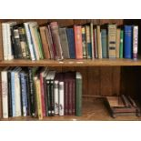 Two shelves of books, to include folio society