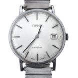 A Tissot gentleman's wristwatch, Stylist, 34mm, on an expanding bracelet Apparently working,