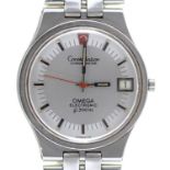 An Omega stainless steel gentleman's wristwatch, Constellation Chronometer Electronic, 35 x 41mm,