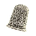 An Edwardian silver thimble, maker RP, Chester 1907 Good condition