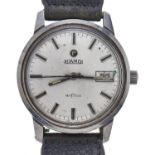 A Roamer stainless steel gentleman's wristwatch, Anfibio, with date, maker's windng crown, 34mm,