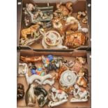 Miscellaneous ornamental ceramics Several items damaged