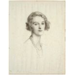 John Singer Sargent RA, RP, RWS (1856-1925) - Freda Dudley Ward, signed and dated 1921, charcoal