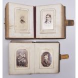 Victorian Photography. Two albums of cartes de visite by various British photographers, including