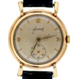 An Accurist 9ct gold gentleman's wristwatch, 31mm, London 1950 A stylish 1950's mid century