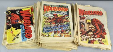 A collection of vintage 1970's Warlord comics,