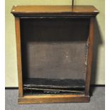 A Victorian mahogany bookcase with three adjustable shelves,