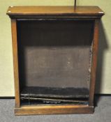 A Victorian mahogany bookcase with three adjustable shelves,