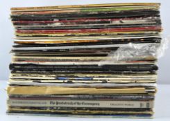 A collection of assorted vinyls, mostly rock, to include Fleetwood Mac, Mungo Jerry,