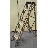 A set of wooden step ladders by Benetton