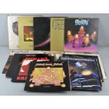 A collection of assorted rock vinyls, to include : Deep Purple, ZZ Top, Metallica,