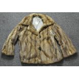 A vintage lady's fur coat