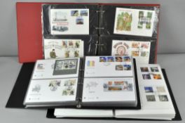7 folders and a booklet of First Day Stamp covers