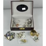 A collection of costume jewellery, to include bangles, chains and necklaces,