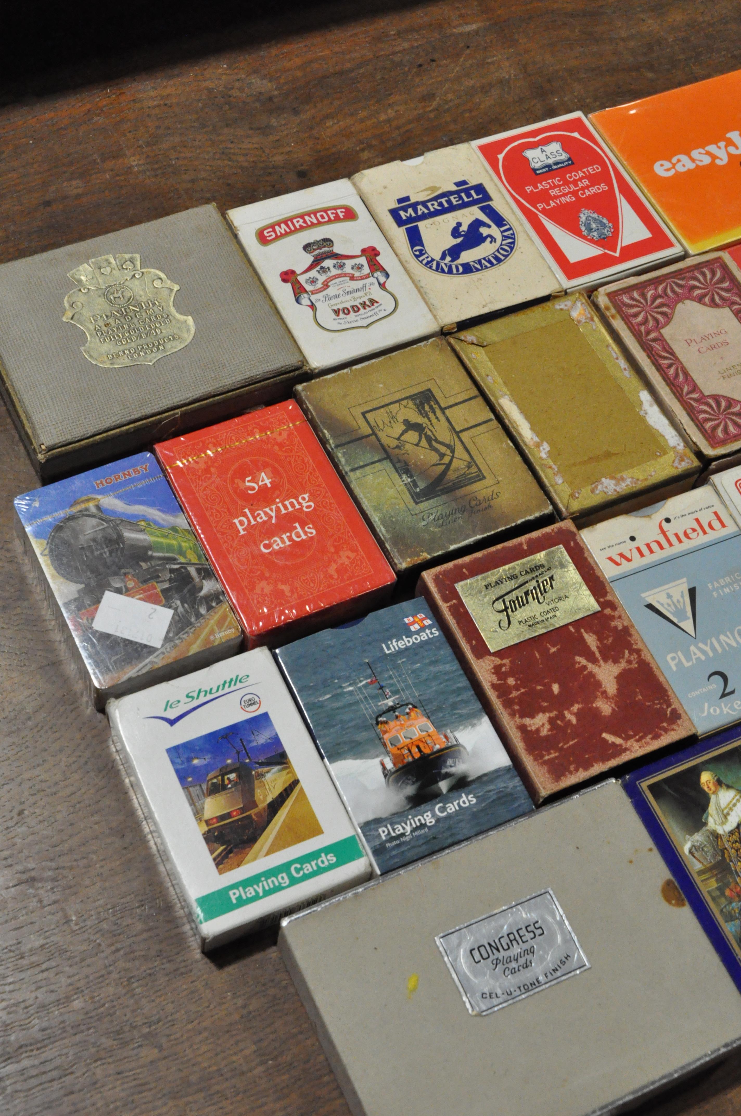 A collection of assorted playing cards in a wicker basket - Image 3 of 4