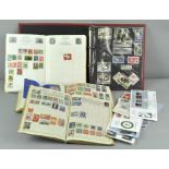 A collection of various Stamp albums containing GB and rest of the world examples