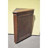 A late 19th century mahogany corner cabinet 95cm x 80cm