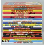 A collection of Dandy and Beano Annuals dating from 1979 - 2011