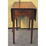 A 19th century mahogany Pembroke table,