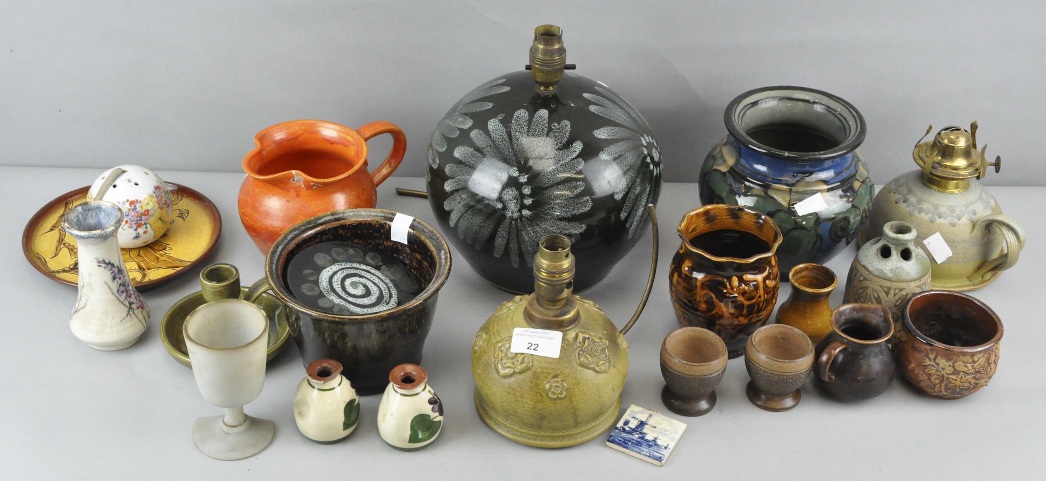 A quantity of Studio pottery, to include Lotus pottery, Danigo and much more,