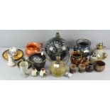A quantity of Studio pottery, to include Lotus pottery, Danigo and much more,