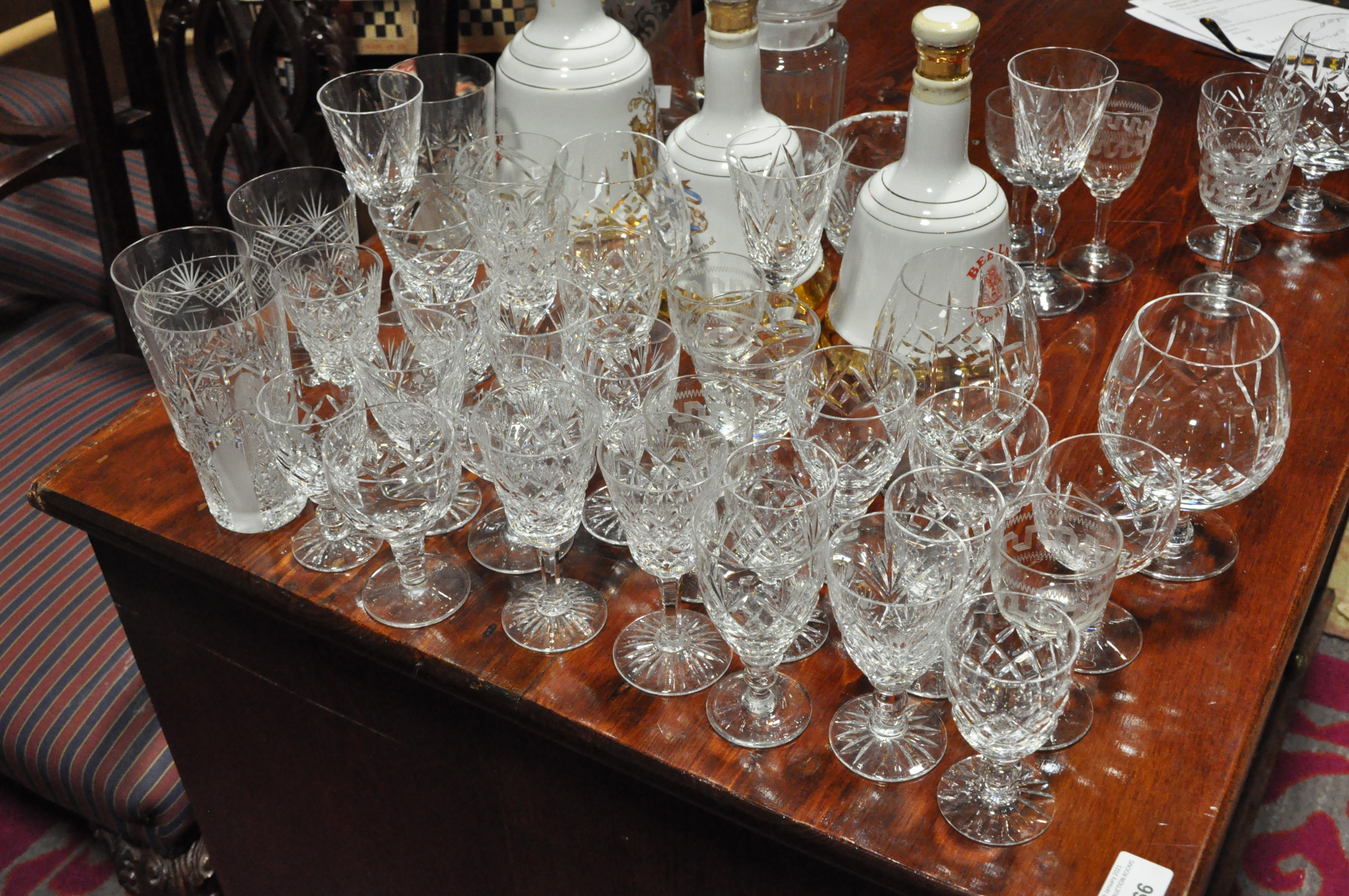 A collection of assorted cut glass, stein, brandy glasses and more. Tallest 23cm. - Image 5 of 5