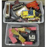 A large collection of Tri-ang/Hornby model railway related items, including carriages,