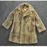 A vintage lady's fur coat