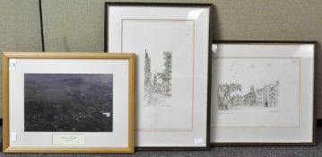 A selection of framed prints, including prints by Adrian Whittlesea, cityscapes of Oxford,