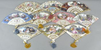 A set of ten Compton and Woodhouse 'Fans of the Fitzwilliam Museum', printed marks,