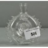 An early 20th century Baccarat miniature bottle, probably for Cognac,