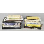 A collection of assorted antique reference books, mostly hardback,