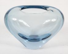 A 1955 Holmegaard (Denmark) Art glass vase, designed by per Lutkin, circa 1960,