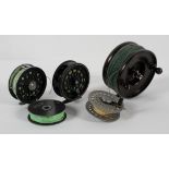 Five fishing reels, including Allcock Aerialite and more,