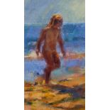 Francis Boyer, 1994, 'On the Beach', watercolour, signed and dated lower right, labelled verso,