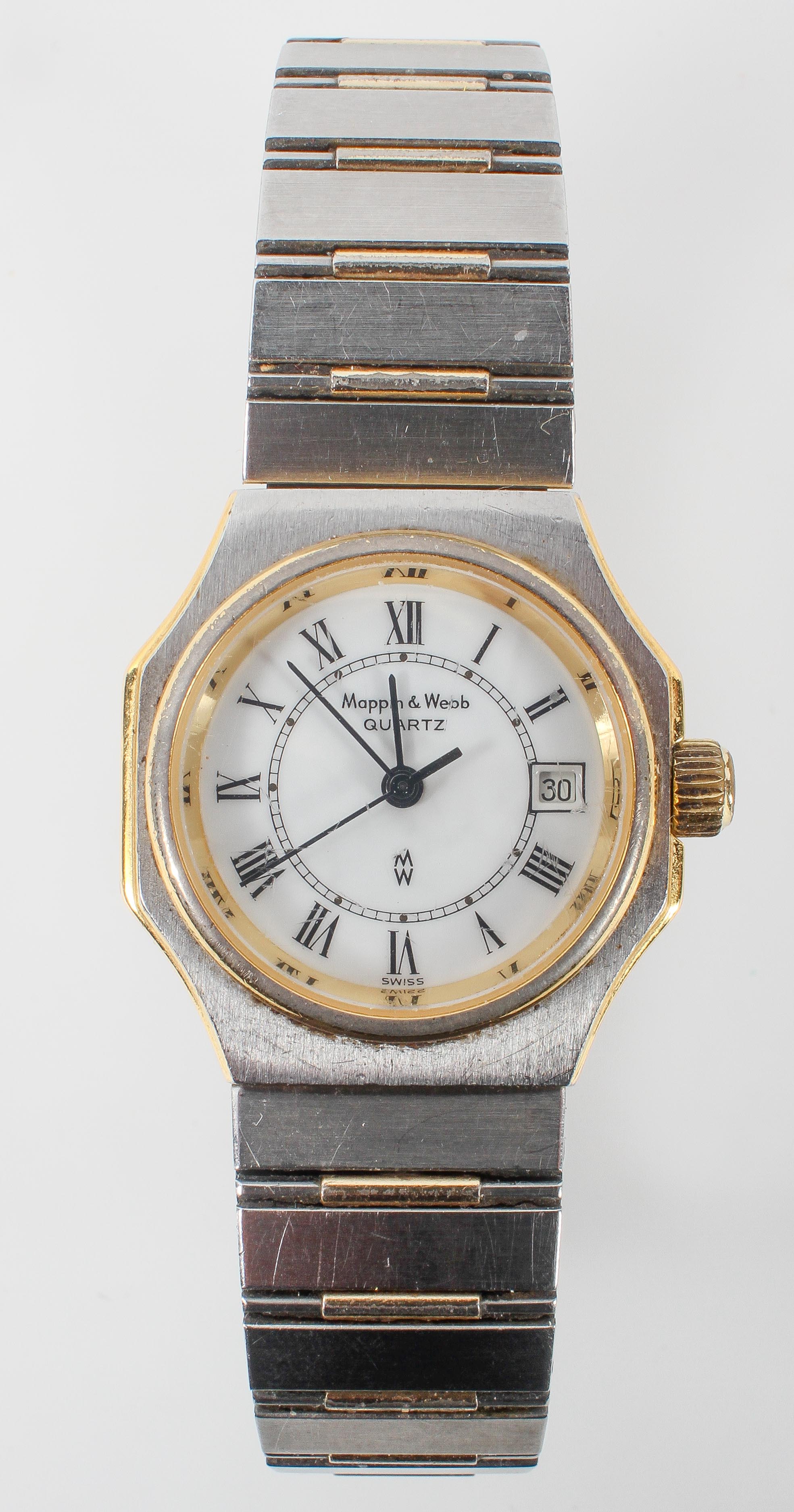 A mixed metal Mappin & Webb wristwatch.