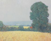 Stephen Brown, Morning Haze, Summer 1990, oil on board, initialled lower left,