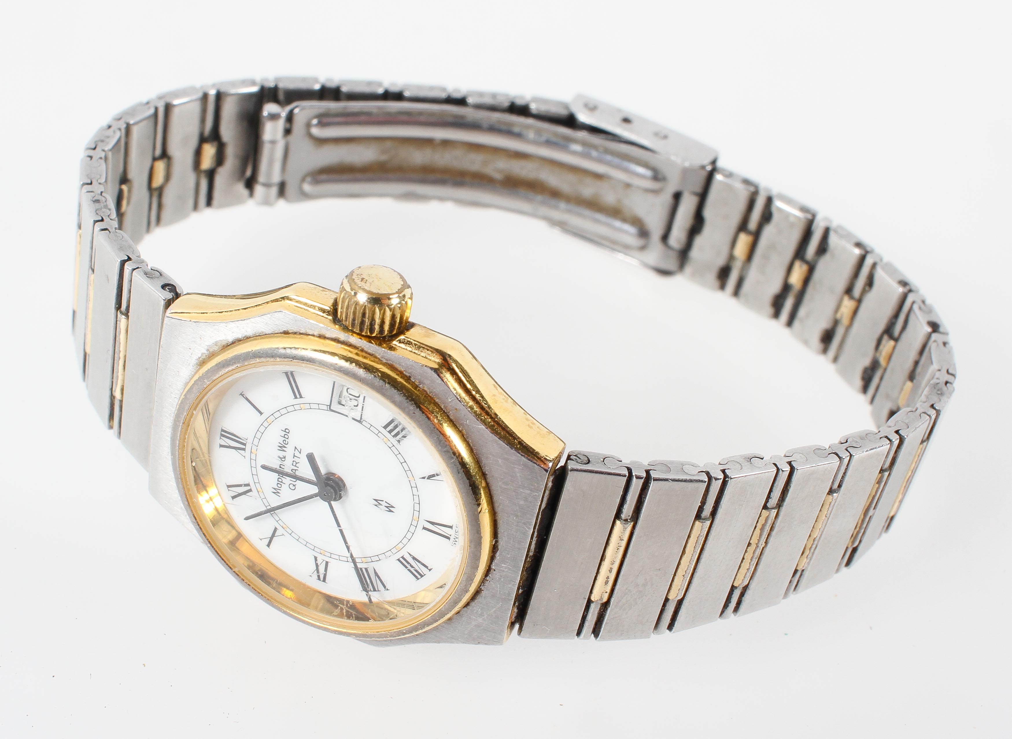 A mixed metal Mappin & Webb wristwatch. - Image 2 of 3