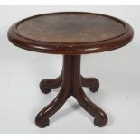 A Victorian mahogany oval occasional table, late 19th century,