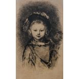 Etching After Rembrandt (1609-1669), After the oil painting in the Norton Simon Foundation,
