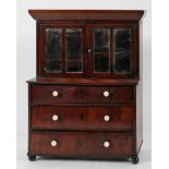 A Victorian mahogany apprentice chest,