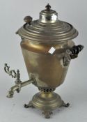 A silver plated samovar,