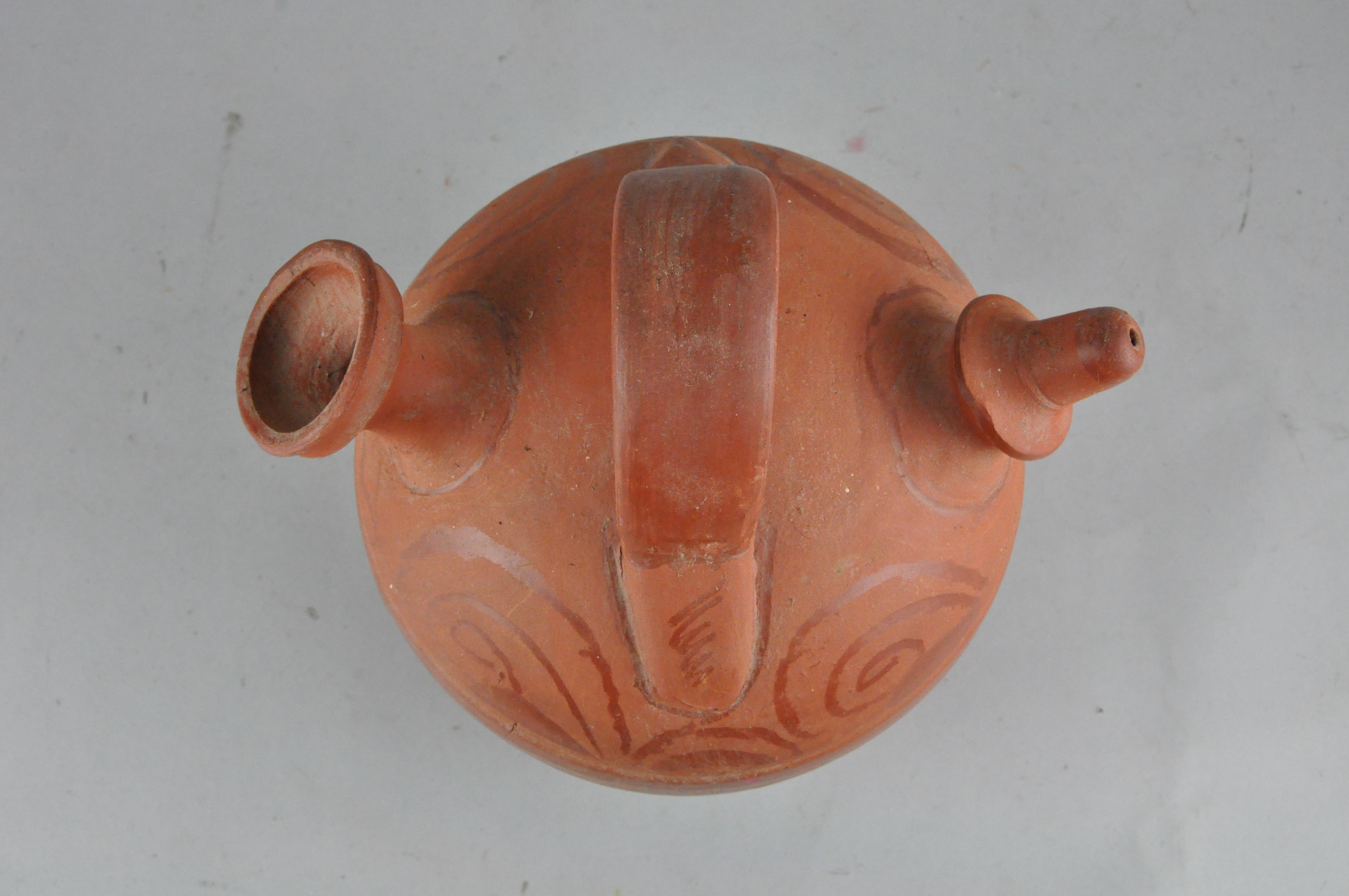A mid-century Art pottery jug, a German jug, another jug and a wooden tankard - Image 5 of 17