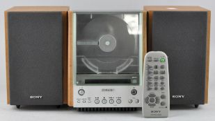 A Sony (MT-EX1 CD player with matching speakers,