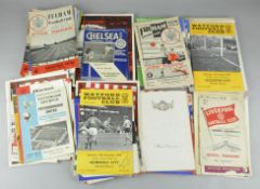 A collection of 150 football programmes, including 1963-64 Arsenal,