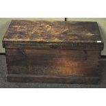 A pine blanket box,